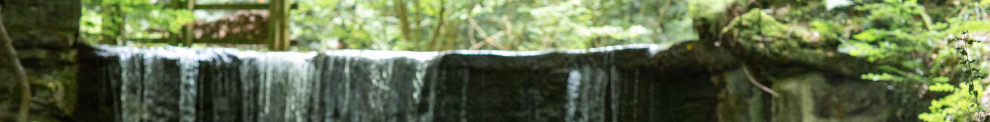 A waterfall in Wrexham